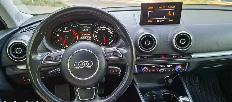 Audi A3 cena 46000 przebieg: 167250, rok produkcji 2014 z Warszawa małe 46
